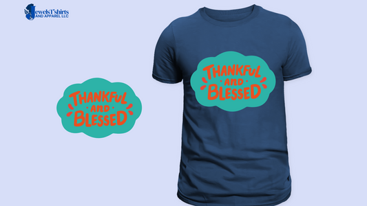 "Blessed, Grateful, and Walking in Purpose." DTF Designs for T-shirt
