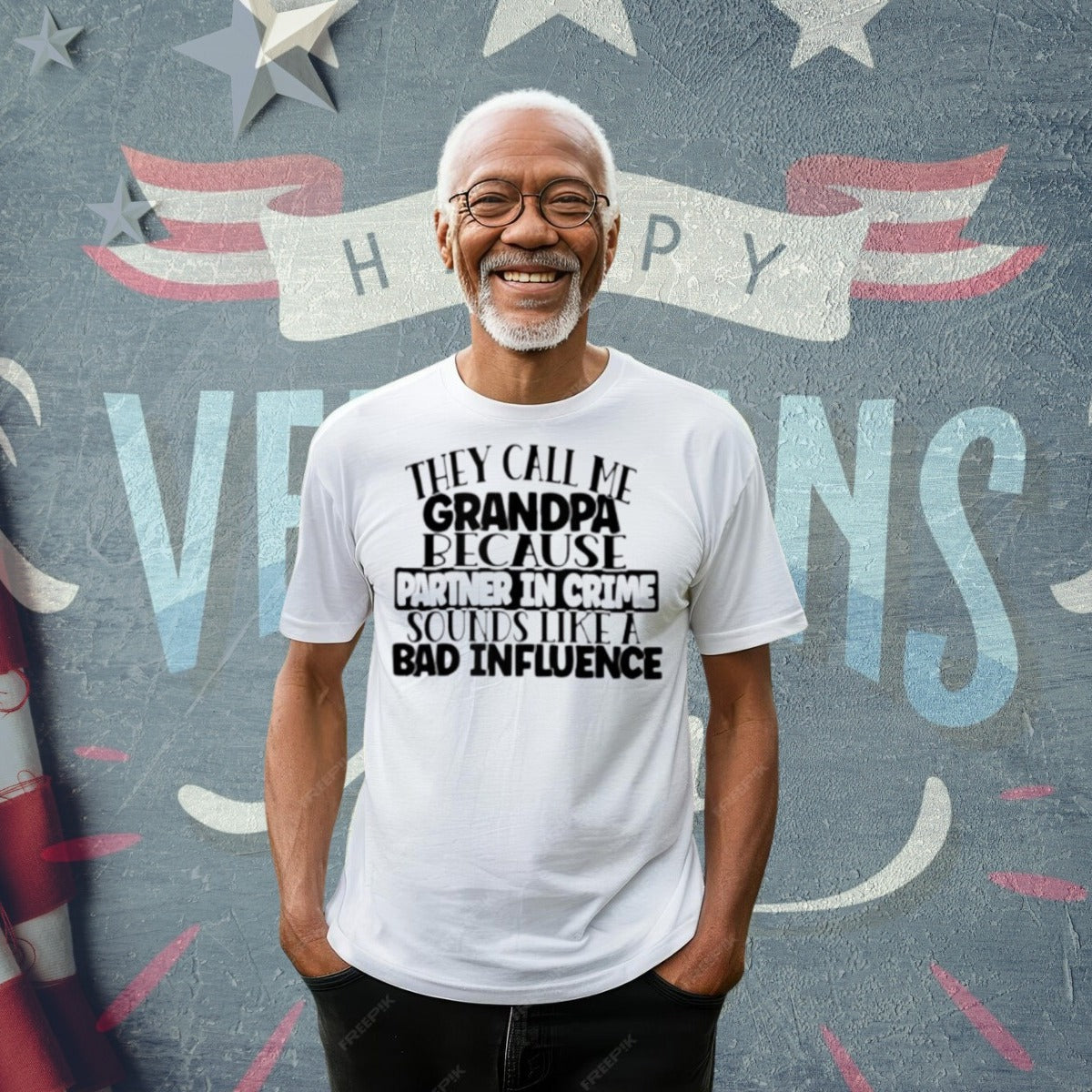 Veteran Grandpa/Grandma Tee design