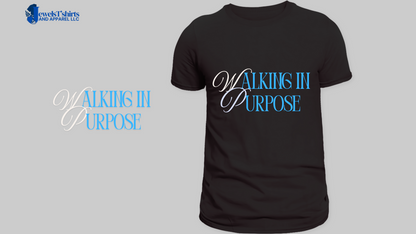 "Blessed, Grateful, and Walking in Purpose." DTF Designs for T-shirt