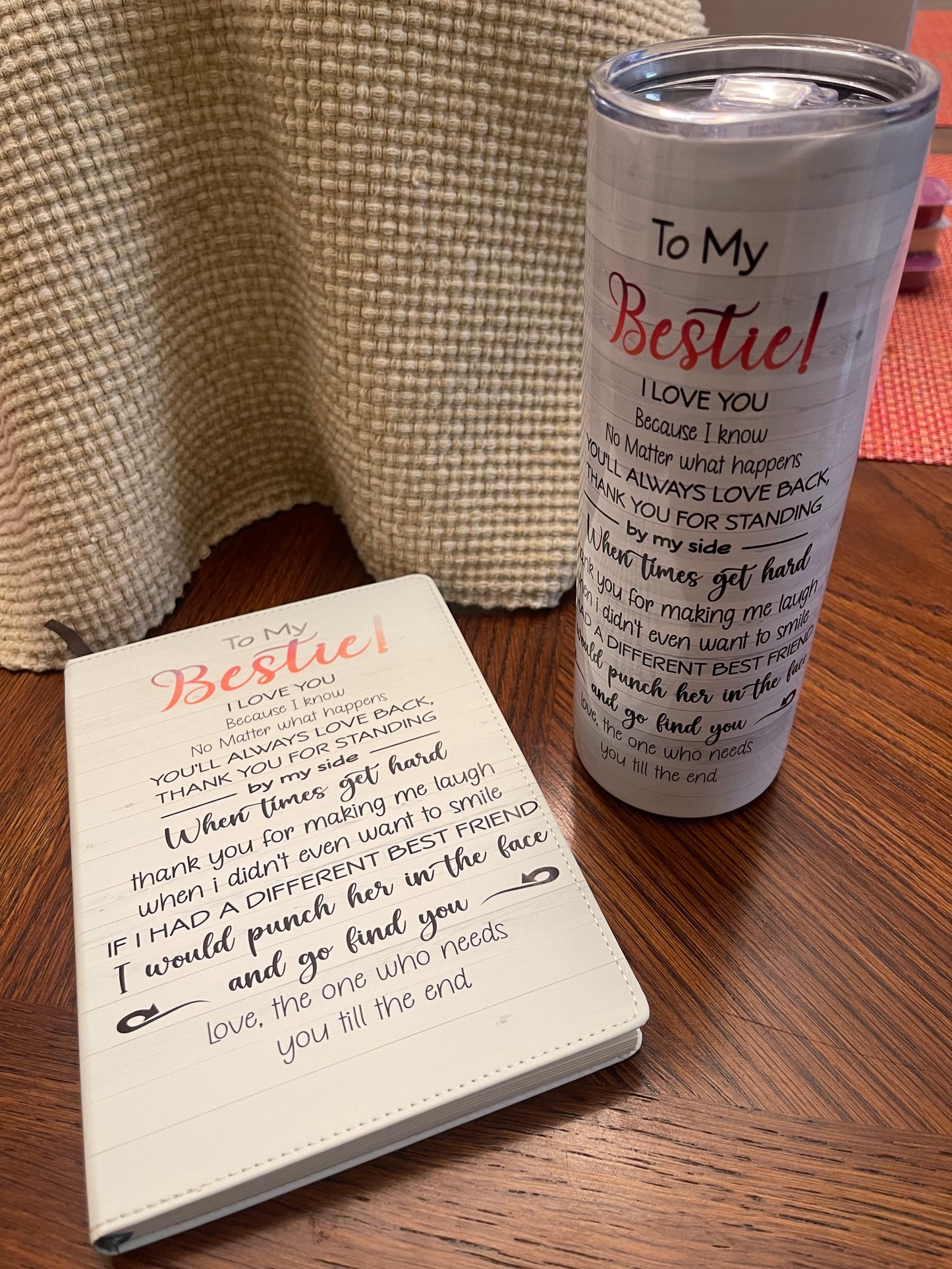 Bundle Deal “Bestfriend” Notebook and Tumbler