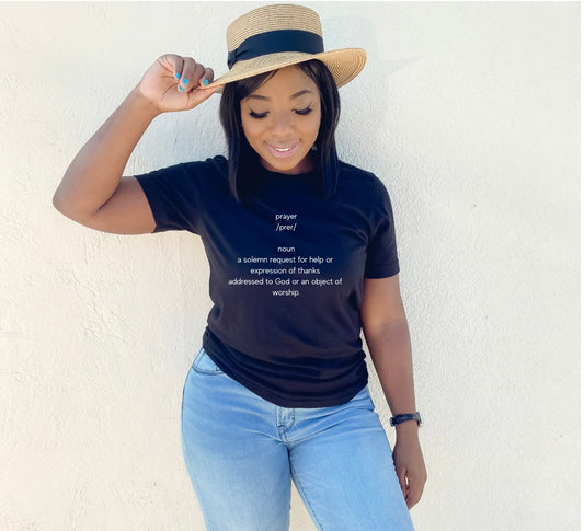 Unisex Short Sleeve T'shirt "Prayer Definition"